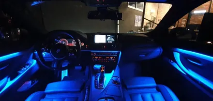 BMW 6시리즈  가변 엠비언트  실내LED튜닝으로 창원에서 분위기 업해보자!