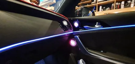 창원 스팅어 RGB 엠비언트 시공으로 실내 분위기UP !