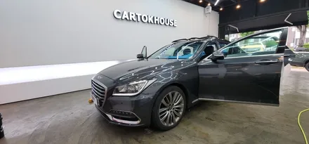 창원 제네시스 G80  글라스틴트 슈어X 썬팅 으로 재시공 선택한 이유!