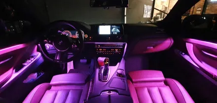 BMW 6시리즈  가변 엠비언트  실내LED튜닝으로 창원에서 분위기 업해보자!