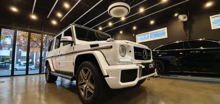 창원 벤츠 지바겐 63AMG 다이아몬드 화이트 전체랩핑을 입히다!