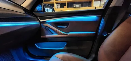 창원 BMW F10 5시리즈 비노출 엠비언트  정석과 화려한 변신! 회오리트위터까지