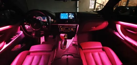 BMW 6시리즈  가변 엠비언트  실내LED튜닝으로 창원에서 분위기 업해보자!