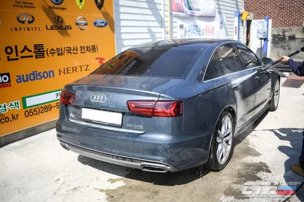 아우디A6 전체랩핑으로 완벽한 변신. 창원 카스킨 전문 카톡하우스