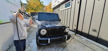 창원 벤츠 지바겐 63AMG 다이아몬드 화이트 전체랩핑을 입히다!
