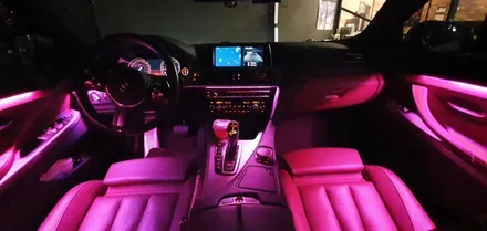 BMW 6시리즈  가변 엠비언트  실내LED튜닝으로 창원에서 분위기 업해보자!
