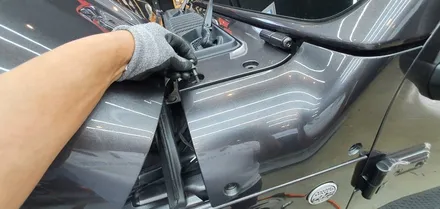 창원 2021 지프랭글러 오버랜드 사틴블랙 전체랩핑 3M 2080 으로 WRAP
