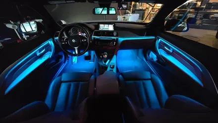 창원 마산 진해 BMW 4시리즈 컨버터블 실내 엠비언트 무드등 시공으로 실내조명업그레이드 하기!