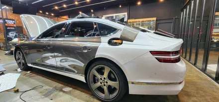 [창원랩핑]제네시스 G80 글로스차콜메탈릭 전체랩핑으로 색상을 바꿔보자!