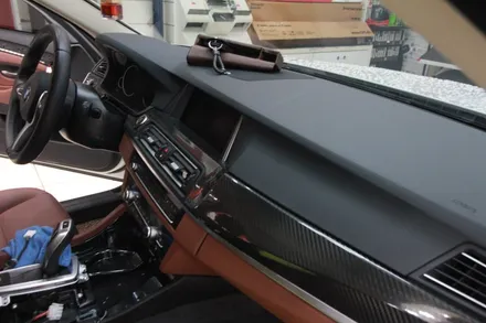 BMW 520d(f10) CYS리얼카본 실내랩핑,코딩 시공기