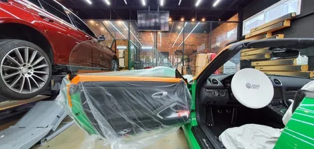 포르쉐박스터 창원글라스틴트 프리미엄마스터점에서  슈어X 썬팅을 하다 !