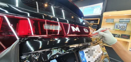 창원 더뉴 모하비 마스터 크롬죽이기  유광블랙 부분랩핑으로 드레스업튜닝!