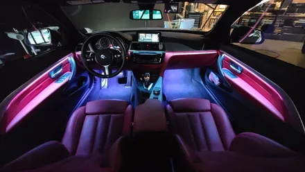 창원 마산 진해 BMW 4시리즈 컨버터블 실내 엠비언트 무드등 시공으로 실내조명업그레이드 하기!