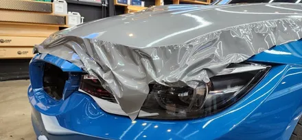 창원 BMW M4 전체랩핑 에이버리 락그레이 스타일 시공!
