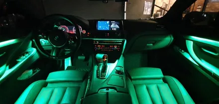 BMW 6시리즈  가변 엠비언트  실내LED튜닝으로 창원에서 분위기 업해보자!