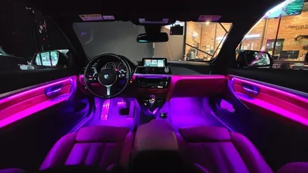 창원 마산 진해 BMW 4시리즈 컨버터블 실내 엠비언트 무드등 시공으로 실내조명업그레이드 하기!