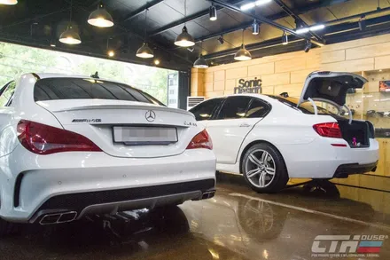 벤츠 CLA 45 AMG. 생활보호PPF. 라이트필름.
