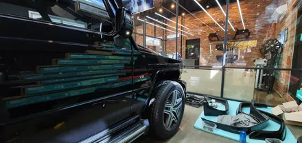 창원 벤츠 지바겐 63AMG 다이아몬드 화이트 전체랩핑을 입히다!