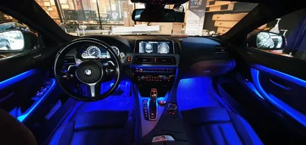 창원 BMW 640D 6시리즈   실내 비노출 엠비언트 튜닝! 광량업