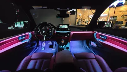 창원 마산 진해 BMW 4시리즈 컨버터블 실내 엠비언트 무드등 시공으로 실내조명업그레이드 하기!