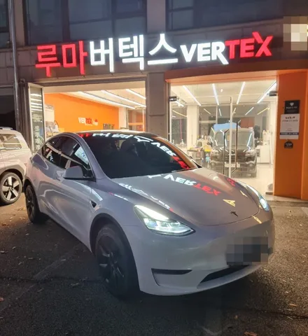 남양주 로얄시리즈 시공점 테슬라 모델Y 101 비 반사 전체 재시공. / 경기 남양주
