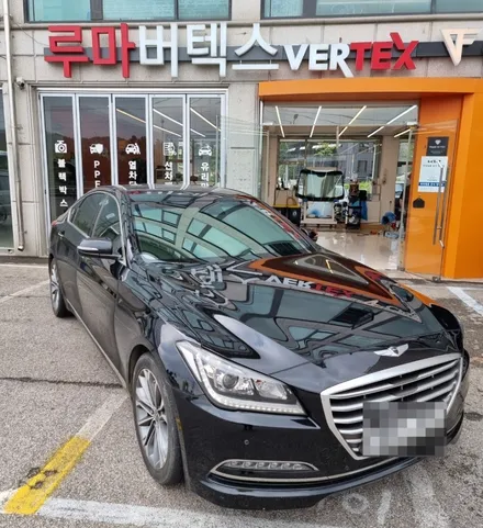 남양주 재시공 썬팅 제네시스 로얄시리즈 701 반사 전체 재시공. / 경기 남양주