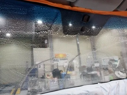 남양주 썬팅 잘하는곳, 봉고3 재시공 [블락포디 비바(그린)시공,              LX5 룸미러형 블랙박스 시공] / 경기 남양주