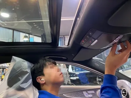 [벤츠E350 남양주 썬팅] 신차검수+버텍스900, 파노라마썬루프까지 완벽시공 / 하남시 망월동