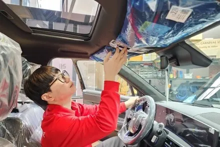 [싼타페 하남 썬팅] 버텍스900+유리막코팅 핵심 시공기 / 하남시 망월동
