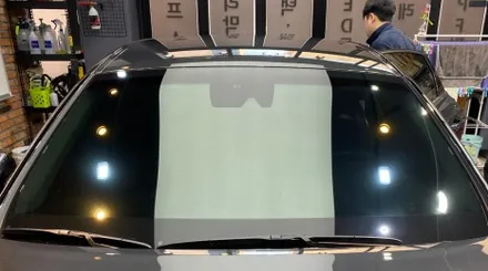 [그랜저 녹턴그레이] 비반사 레인보우V90 vs 반사 버텍스900 썬팅 비교 / 하남시 망월동