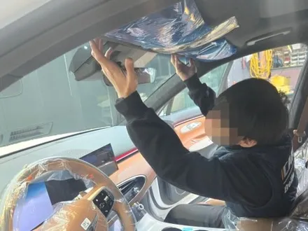 하남 썬팅 GV70 브이쿨K 28 5 농도 차이 확인 / 하남시 망월동