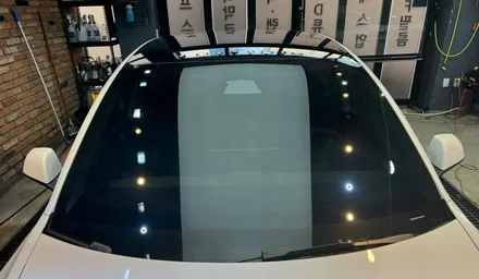[모델3 별내 썬팅] 버텍스900/700(하프시공)+유리발수코팅 / 하남시 망월동