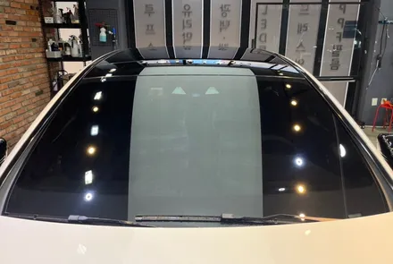 [벤츠E350 남양주 썬팅] 신차검수+버텍스900, 파노라마썬루프까지 완벽시공 / 하남시 망월동