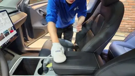 [모델Y 남양주 신차패키지] 레이노S9+가죽시트코팅 시공 / 하남시 망월동