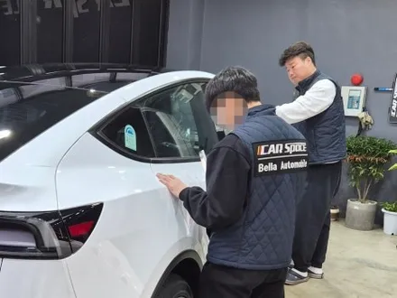 하남 썬팅 모델Y 테슬라 인기 조합 시공 만족합니다 / 하남시 망월동