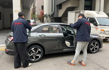 [아반떼 신차패키지] 레인보우 I90 비반사 필름 추천해요 / 하남시 망월동