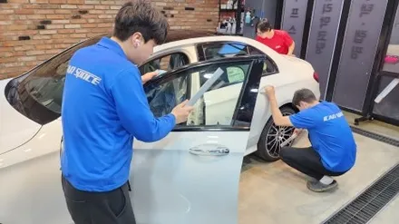 [벤츠E350 남양주 썬팅] 신차검수+버텍스900, 파노라마썬루프까지 완벽시공 / 하남시 망월동