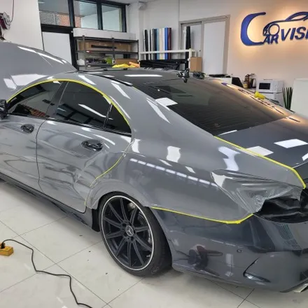 전체랩핑 락그레이 에이버리 벤츠 CLS-클래스 W218 하남