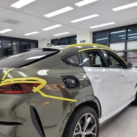 [자동차랩핑]bmw x6 고광택 화이트 전체랩핑 시공기 강남랩핑 송파랩핑 하남랩핑 / 하남