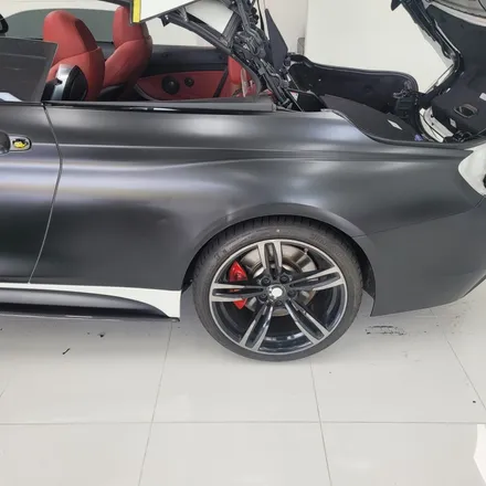 bmw 430i 컨버터블 사틴블랙 전체랩핑 시공기 / 하남