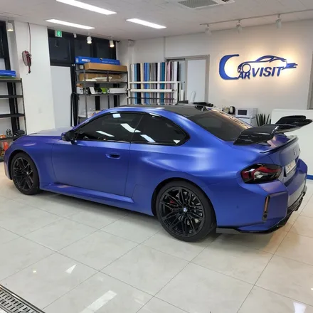 BMW 뉴 M2 프로즌 포티마오 블루 에디션 전체 무광 PPF 시공 / 하남 감일동