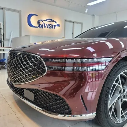 제네시스 G90 전체 랩핑 고광택 와인 컬러로 완성된 품격 / 하남 감일동