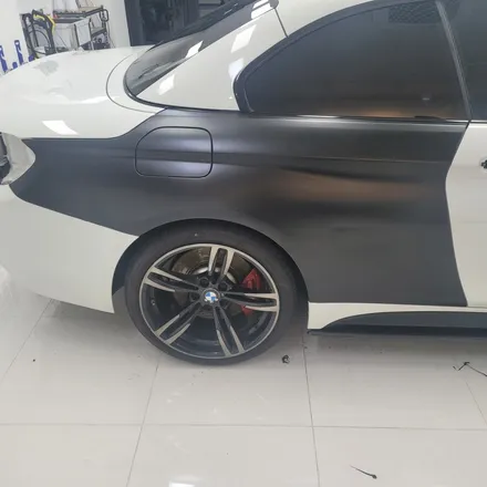 bmw 430i 컨버터블 사틴블랙 전체랩핑 시공기 / 하남