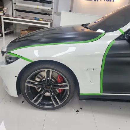 bmw 430i 컨버터블 사틴블랙 전체랩핑 시공기 / 하남