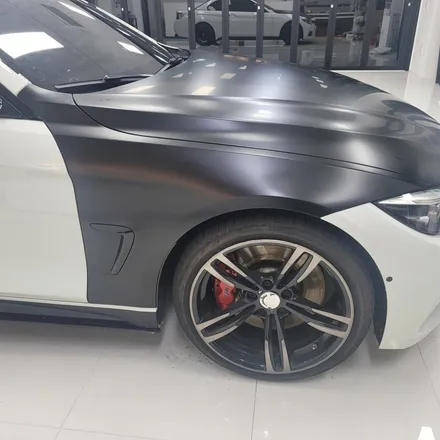 bmw 430i 컨버터블 사틴블랙 전체랩핑 시공기 / 하남