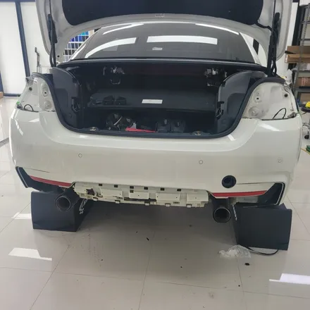 bmw 430i 컨버터블 사틴블랙 전체랩핑 시공기 / 하남