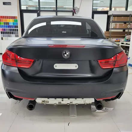 bmw 430i 컨버터블 사틴블랙 전체랩핑 시공기 / 하남