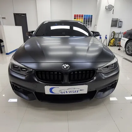 bmw 430i 컨버터블 사틴블랙 전체랩핑 시공기 / 하남
