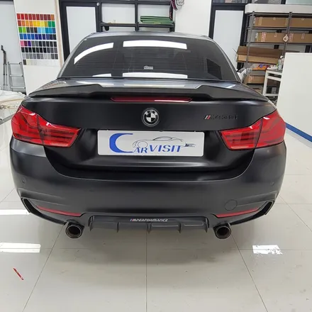 bmw 430i 컨버터블 사틴블랙 전체랩핑 시공기 / 하남