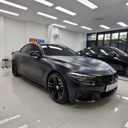 bmw 430i 컨버터블 사틴블랙 전체랩핑 시공기 / 하남